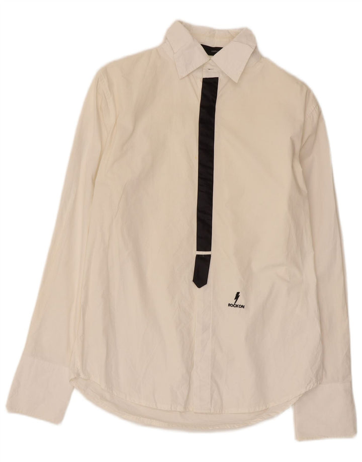 Dsquared2 Herrenhemd IT 50 Medium Weiß