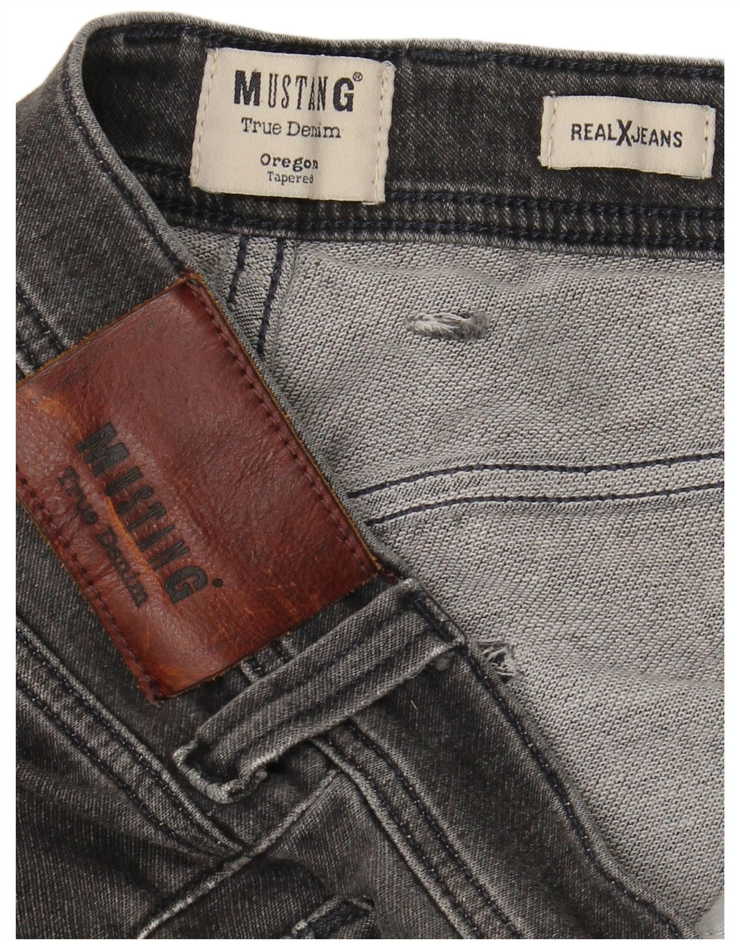 MUSTANG Herren Oregon Tapered Jeans W34 L31 Grau