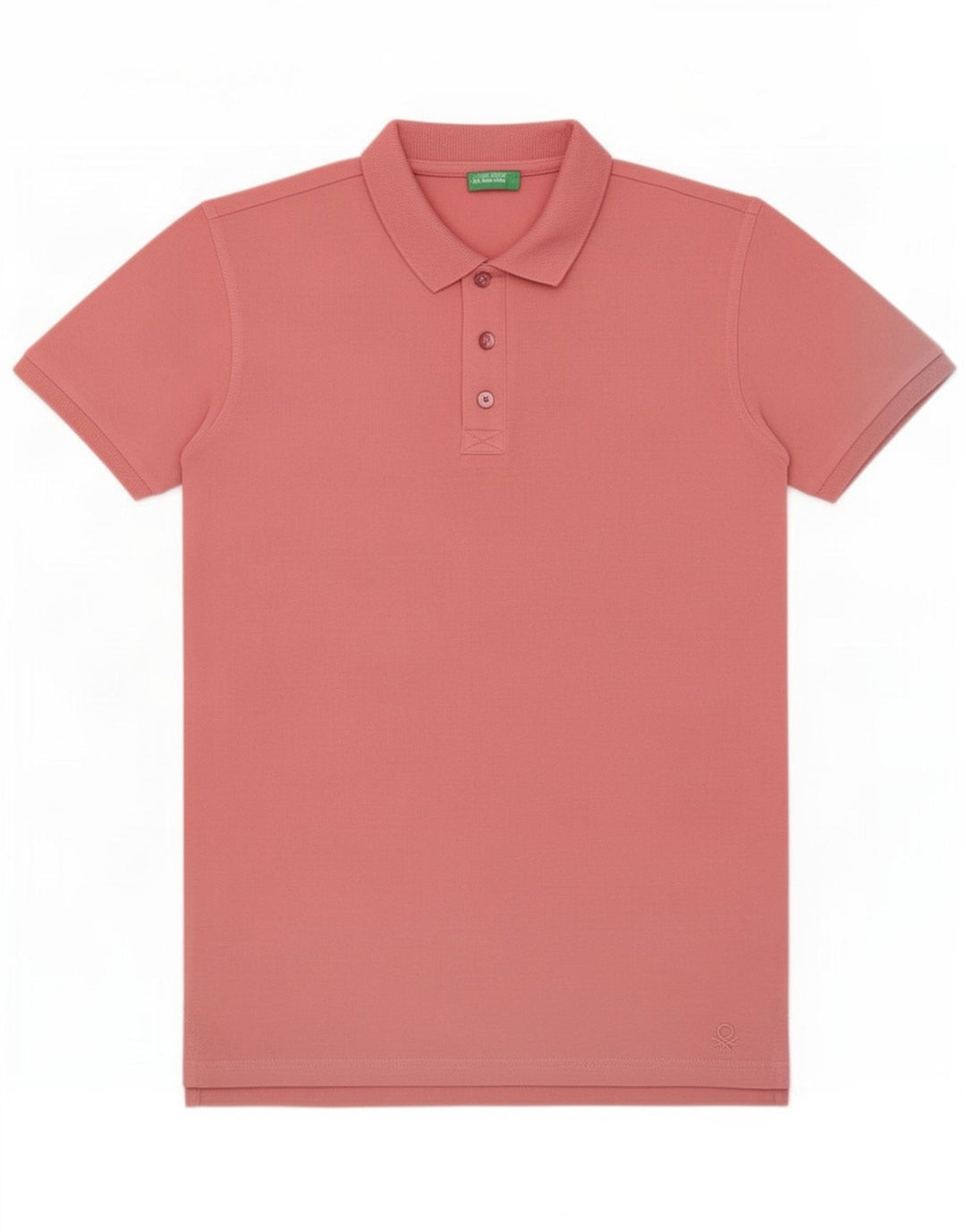Benetton Herren-Poloshirt, normal, Größe S, rosa, Baumwolle