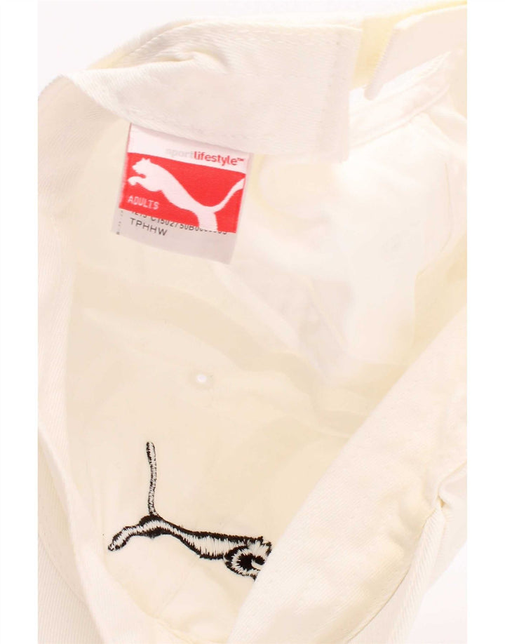 Puma Herren Baseballkappe mit Grafik, Einheitsgröße, Weiß