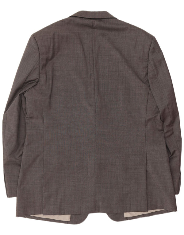 Marks & Spencer Herren-Blazer mit 2 Knöpfen, UK 44, XL, graue Wolle