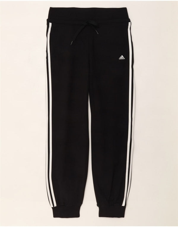 Adidas Damen Trainingshose Jogger UK 8 Small Schwarz Baumwolle