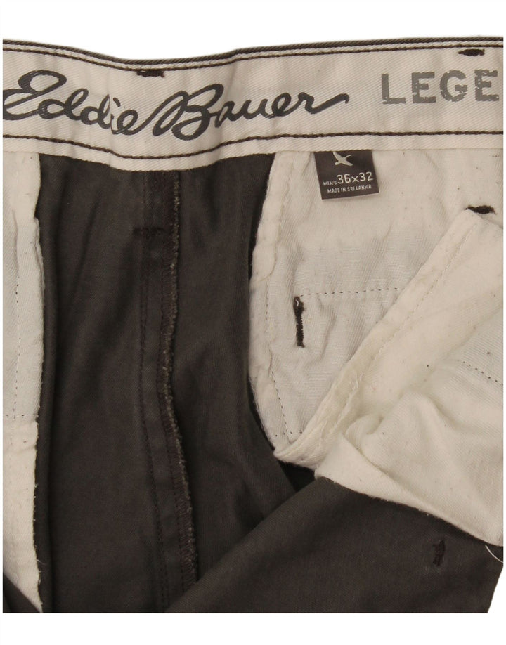 Eddie Bauer Herren Legend Straight Chino Hose W36 L32 Grau