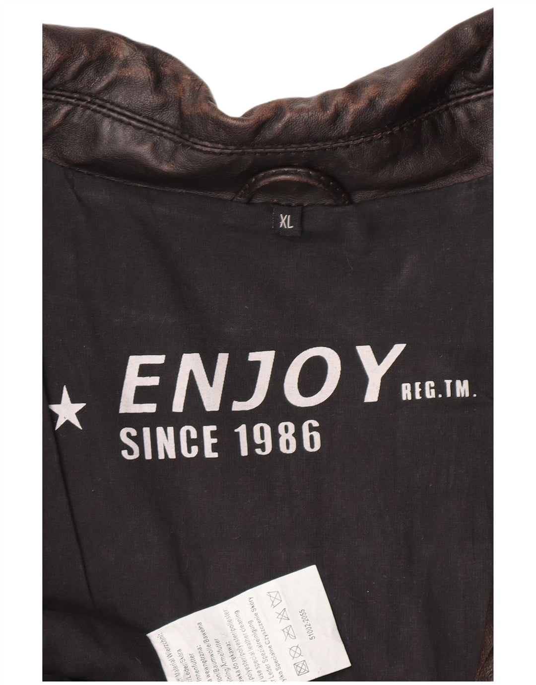 GENIESSEN Sie Herren-Militärlederjacke UK 42 XL aus braunem Leder