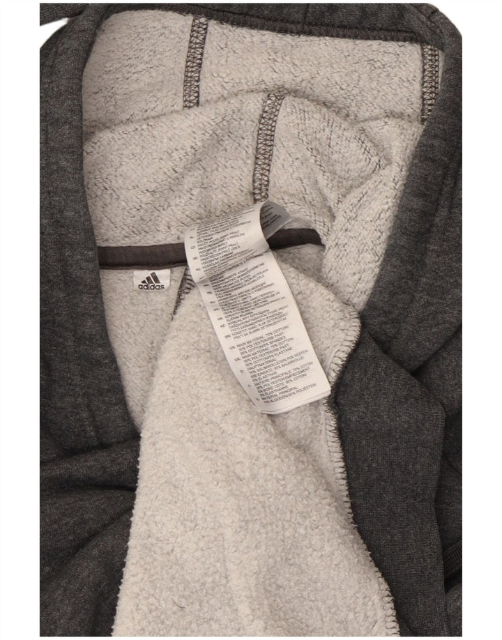 Adidas Herren Kapuzenpullover, Größe S, Grau, Baumwolle