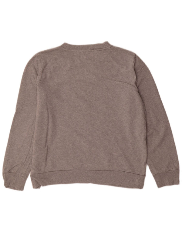 CALVIN KLEIN JEANS Damen Grafik-Sweatshirt-Pullover UK 18 XL Graue Baumwolle