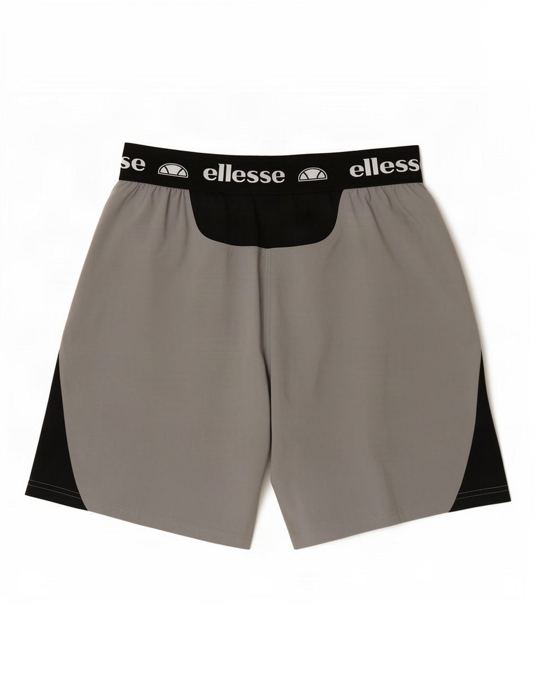 Ellesse Herren-Sportshorts mit Grafik, Größe S, Grau, Farbblock-Polyester