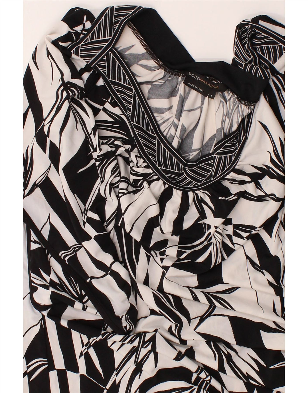 BCBGMAXAZRIA Womens Abstract Pattern Shift Dress UK 16 Large White Vintage BCBGMAXAZRIA and Second-Hand BCBGMAXAZRIA from Messina Hembry 