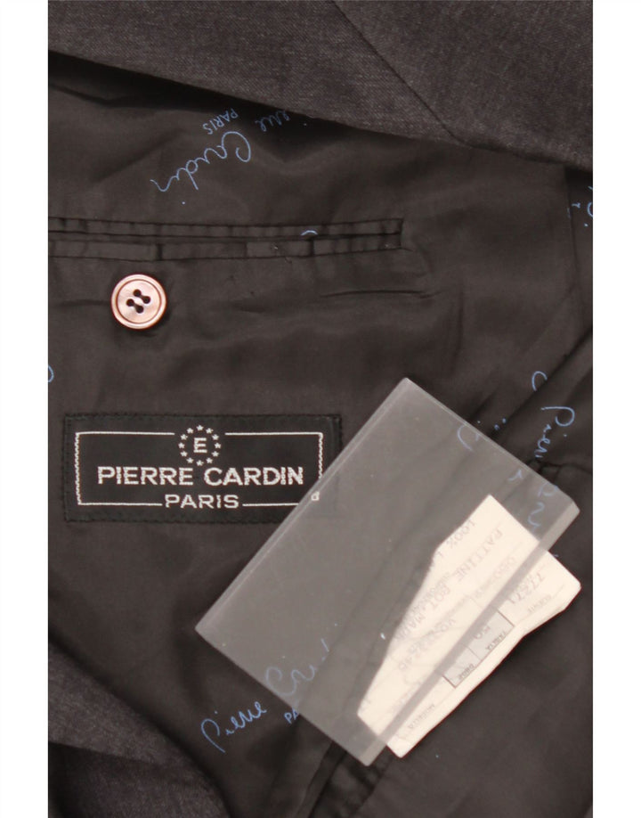 PIERRE CARDIN Herren-Zweireiher-Blazerjacke, EU 50, große graue Wolle