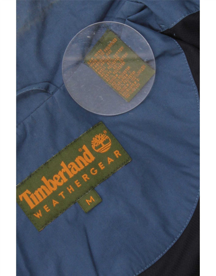 Timberland Herren Regenjacke UK 38 Medium Marineblau Baumwolle