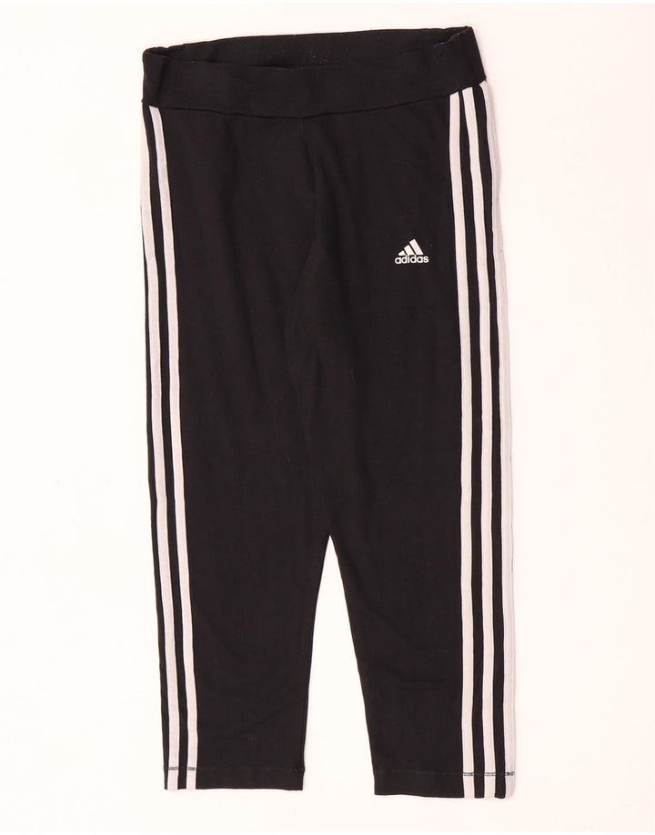 Adidas Damen Climalite Capri Leggings UK 16 Large Schwarz