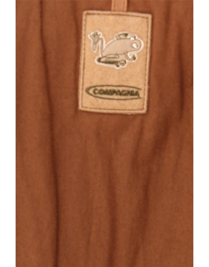 Compagnia Damen Lederjacke UK 14 Mittelbraun