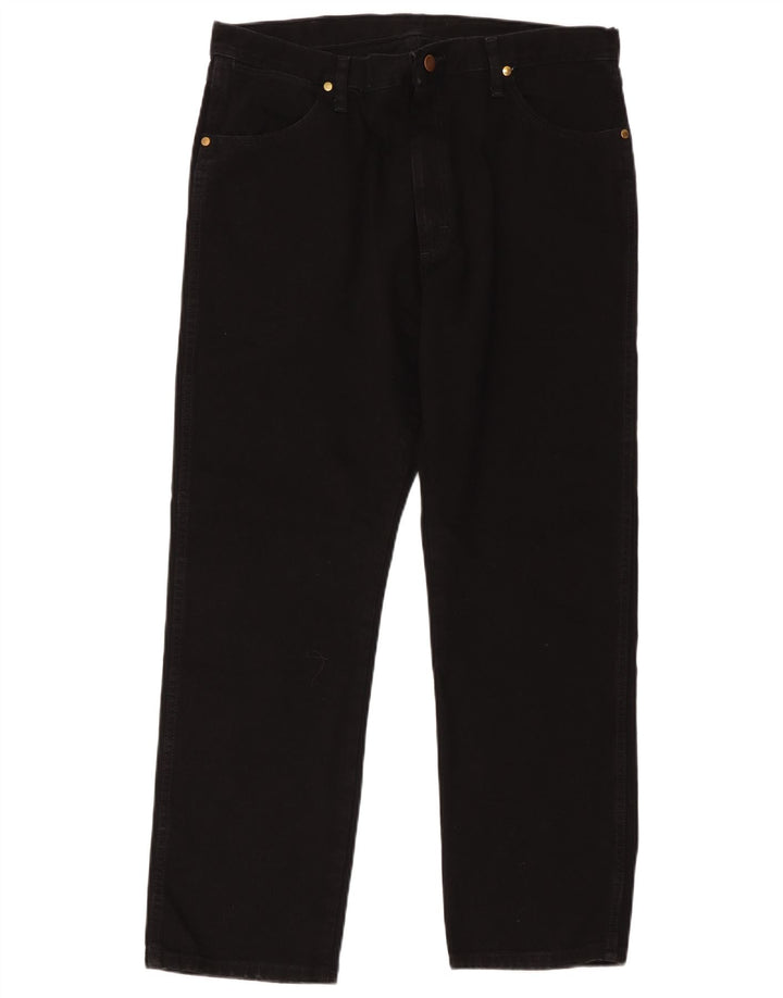 Wrangler Herren Straight Jeans W36 L30 Schwarz