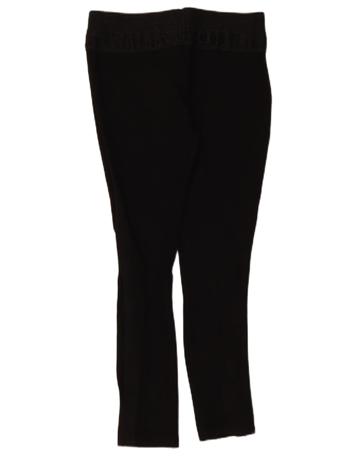 Zara Damen Crop Leggings UK 14 Large Schwarz