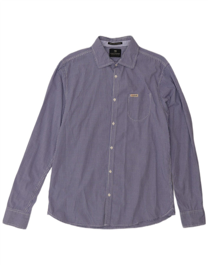 Scotch & Soda Herrenhemd Large Blue Gingham