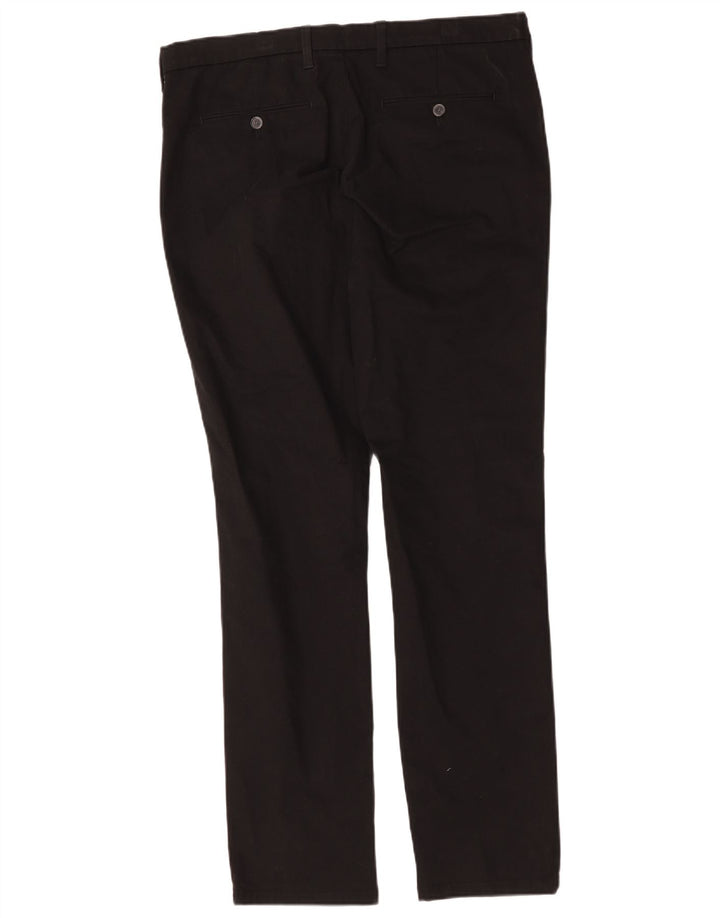 Marks & Spencer Slim Chino-Hose für Herren, W36, L33, schwarze Baumwolle