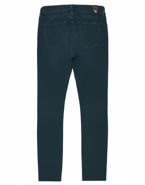 Replay Damen Luz Slim Jeans W25 L27 Blaue Baumwolle