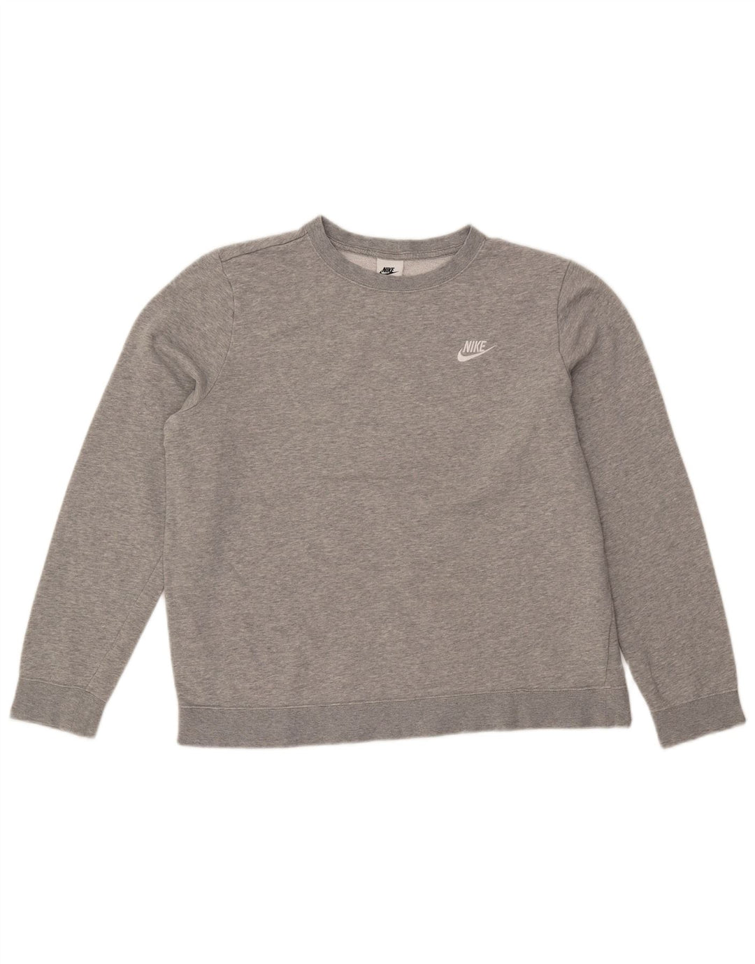 NIKE Damen-Sweatshirt in Übergröße, Gr. 16, groß, grau gefleckte Baumwolle