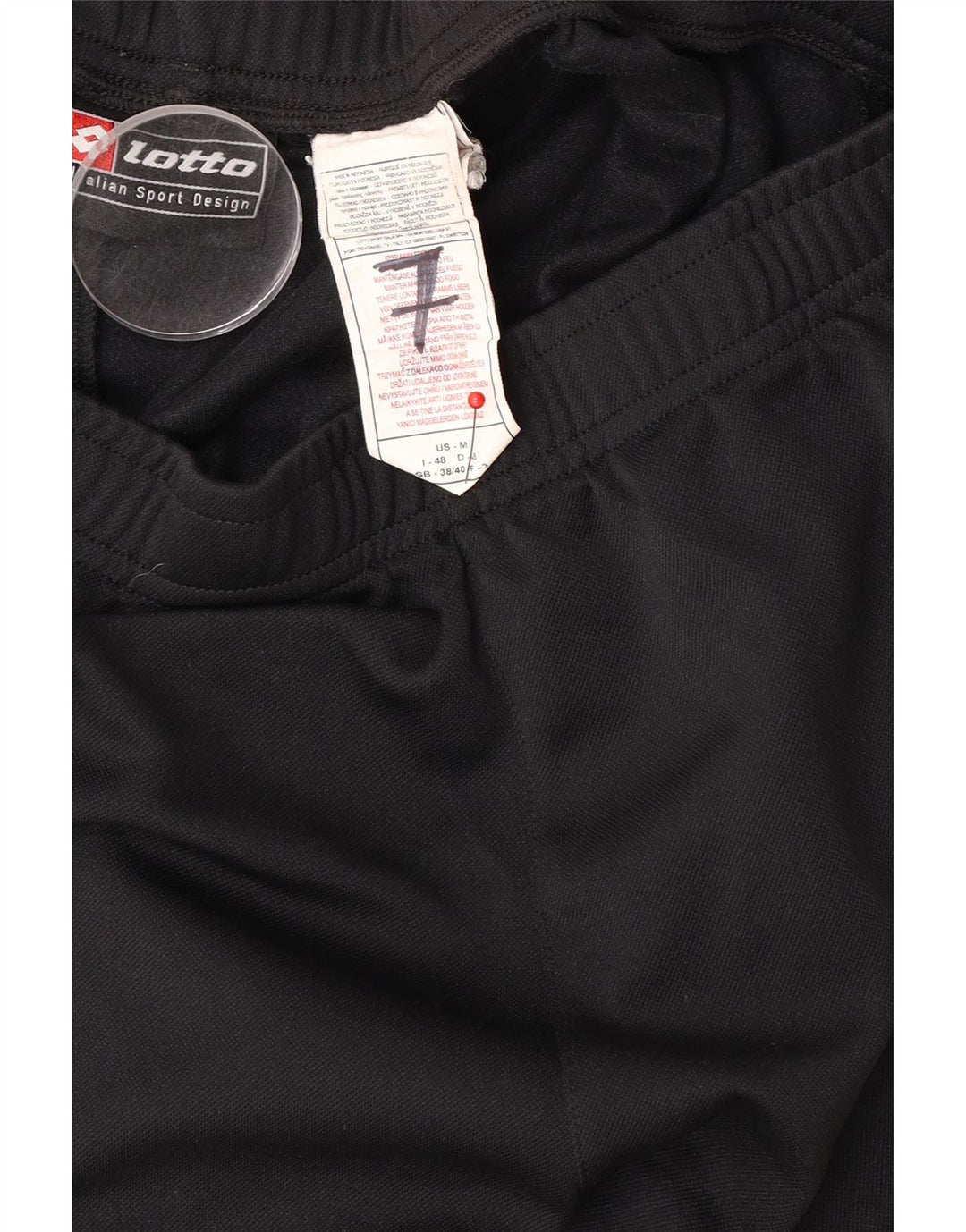 LOTTO Herren Graphic Sport Shorts UK 38/40 Mittelschwarzes Polyester