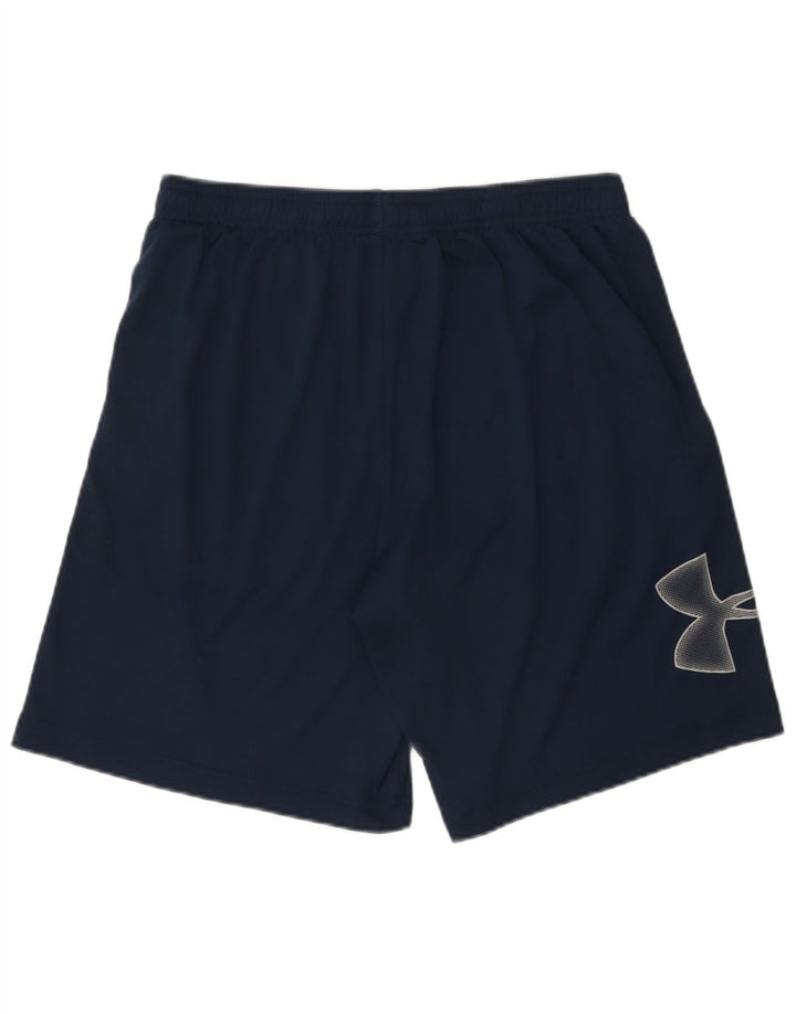 Under Armour Herren-Sportshorts mit Grafik, groß, marineblaues Polyester