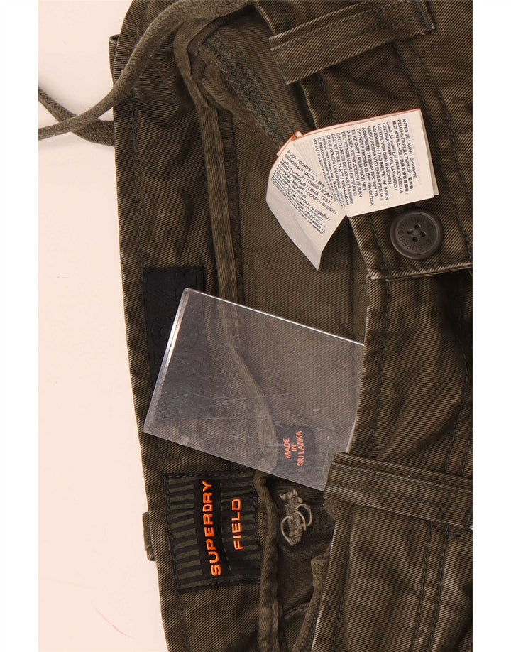Superdry Herren Cargoshorts W32 Medium Khaki Baumwolle