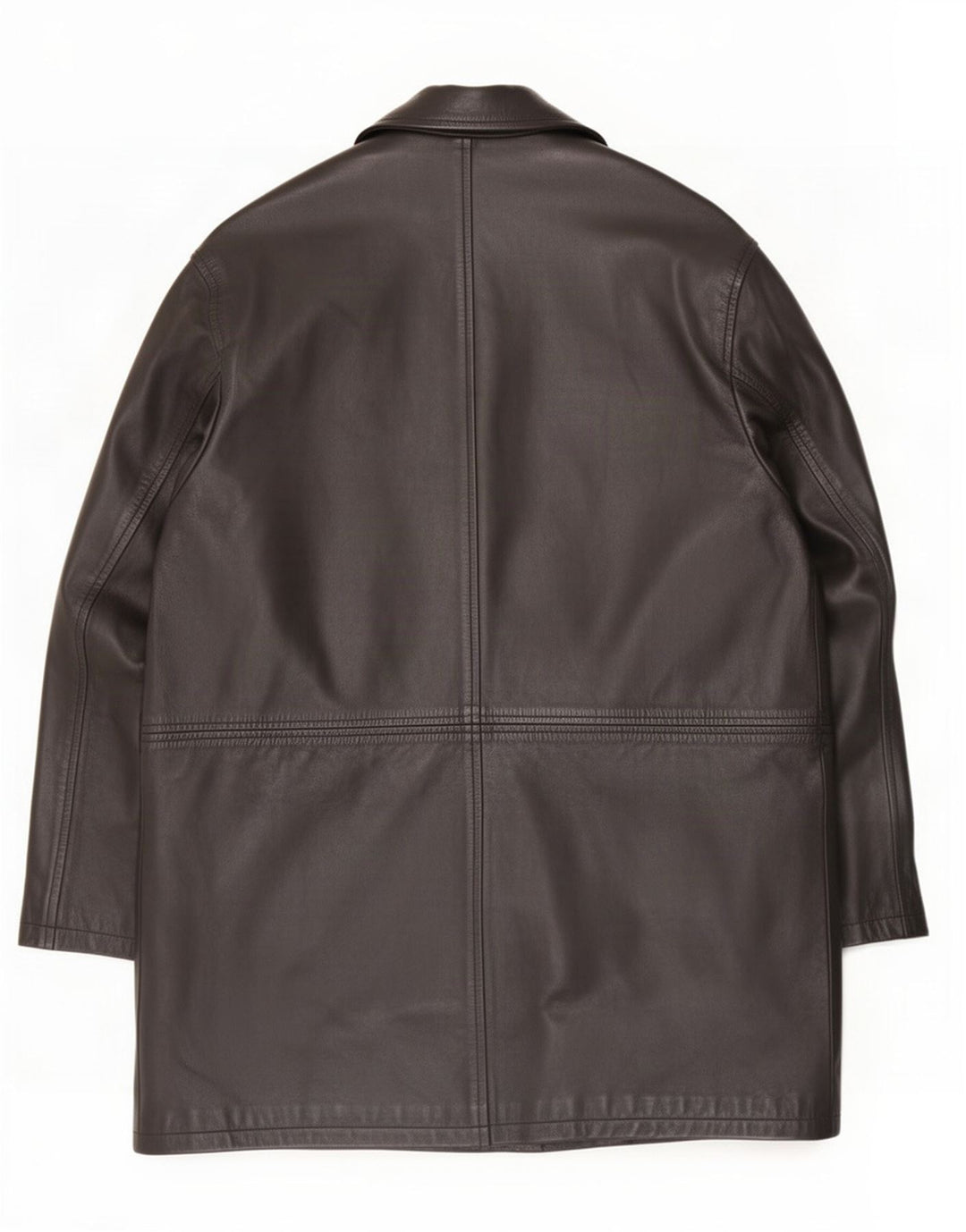 Zara Herren Ledermantel UK 42 XL Schwarz
