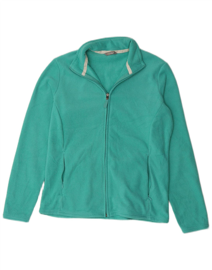 Marks & Spencer Damen Fleecejacke UK 14 Large Grün Polyester