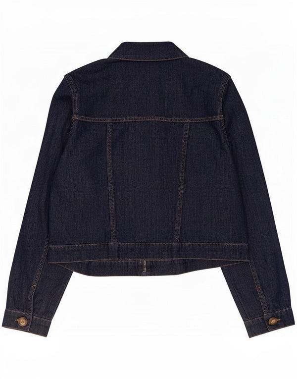 Phase Eight Damen Crop Denim Jacke UK 14 Large Marineblau Baumwolle