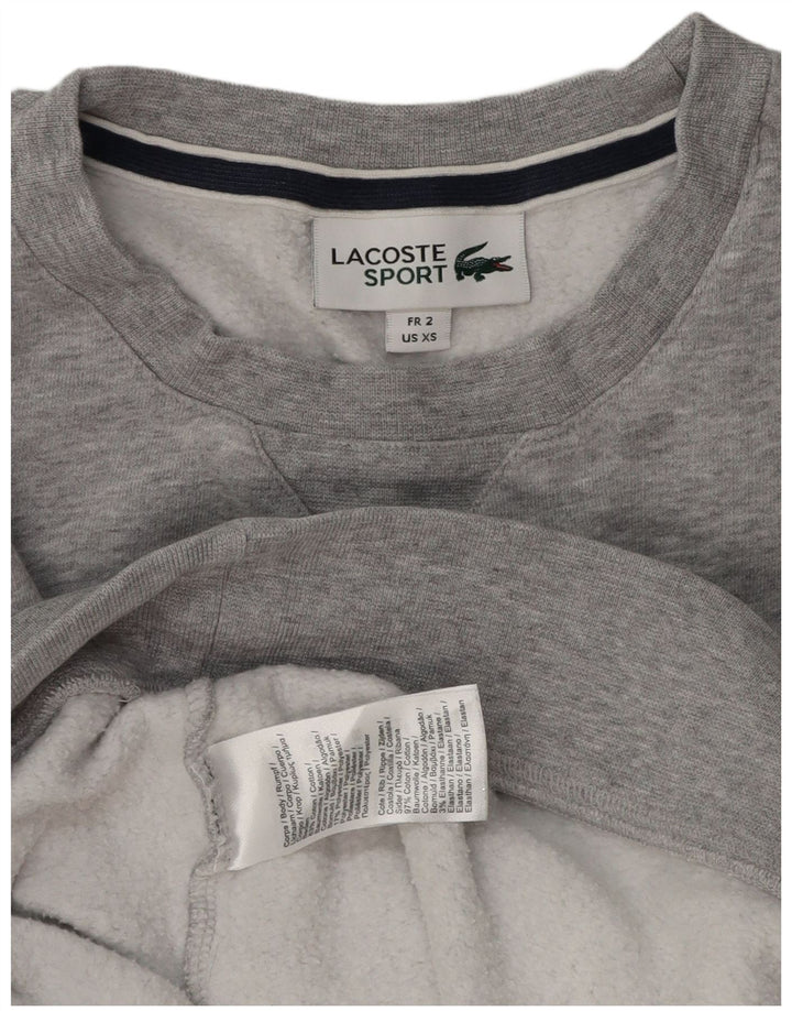 LACOSTE Herren-Sweatshirt-Pullover, Größe 2 XS, graue Baumwolle