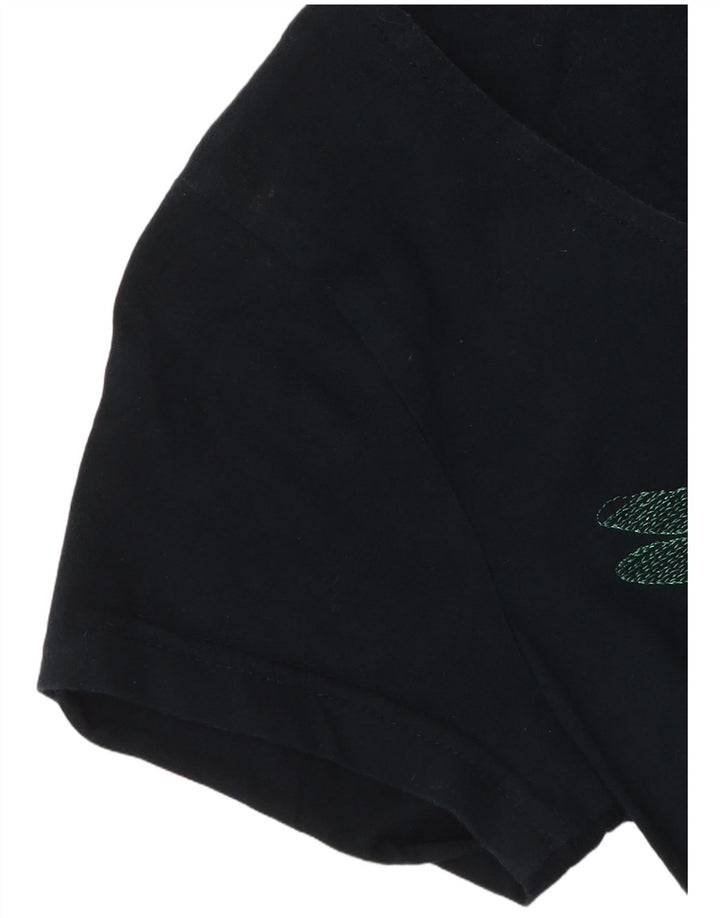 DESIGUAL Grafisches asymmetrisches Tunika-Oberteil für Mädchen, 13–14 Jahre, Marineblau mit Blumenmuster