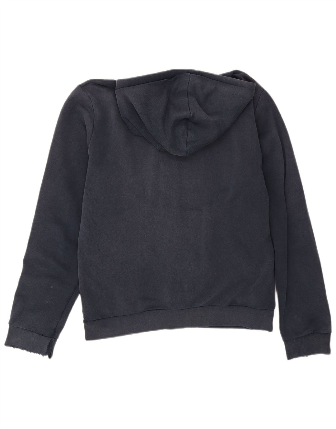 Zara Herren-Kapuzenpullover mit Reißverschluss, mittlere marineblaue Baumwolle