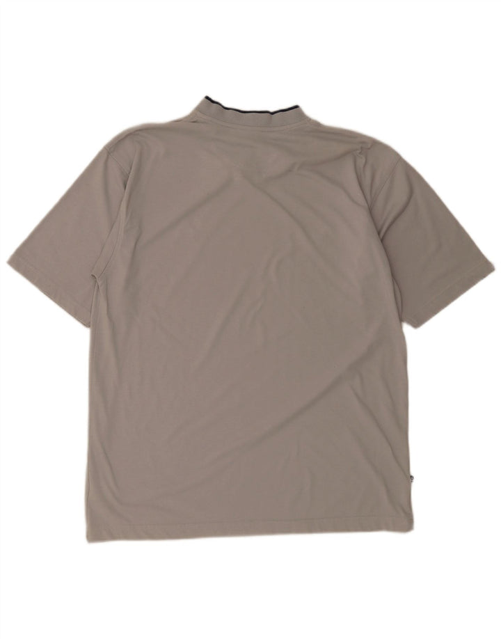 Le Coq Sportif Herren T-Shirt Top Large Grau Polyester