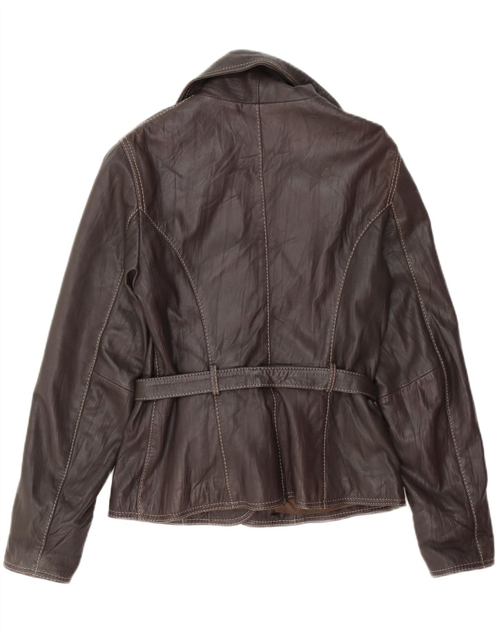CONBIPEL Damen Lederjacke IT 42 Mittelbraunes Leder