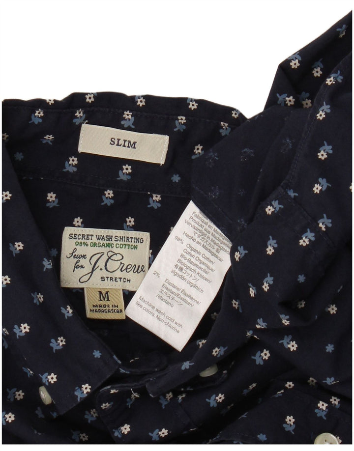 J. Crew Slim-Hemd für Herren aus Baumwolle in mittlerem Marineblau mit Blumenmuster