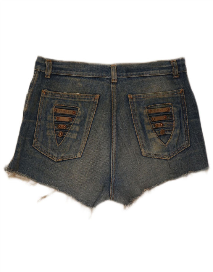 Vintage Damen Distressed Denim Shorts W30 Mittelblau