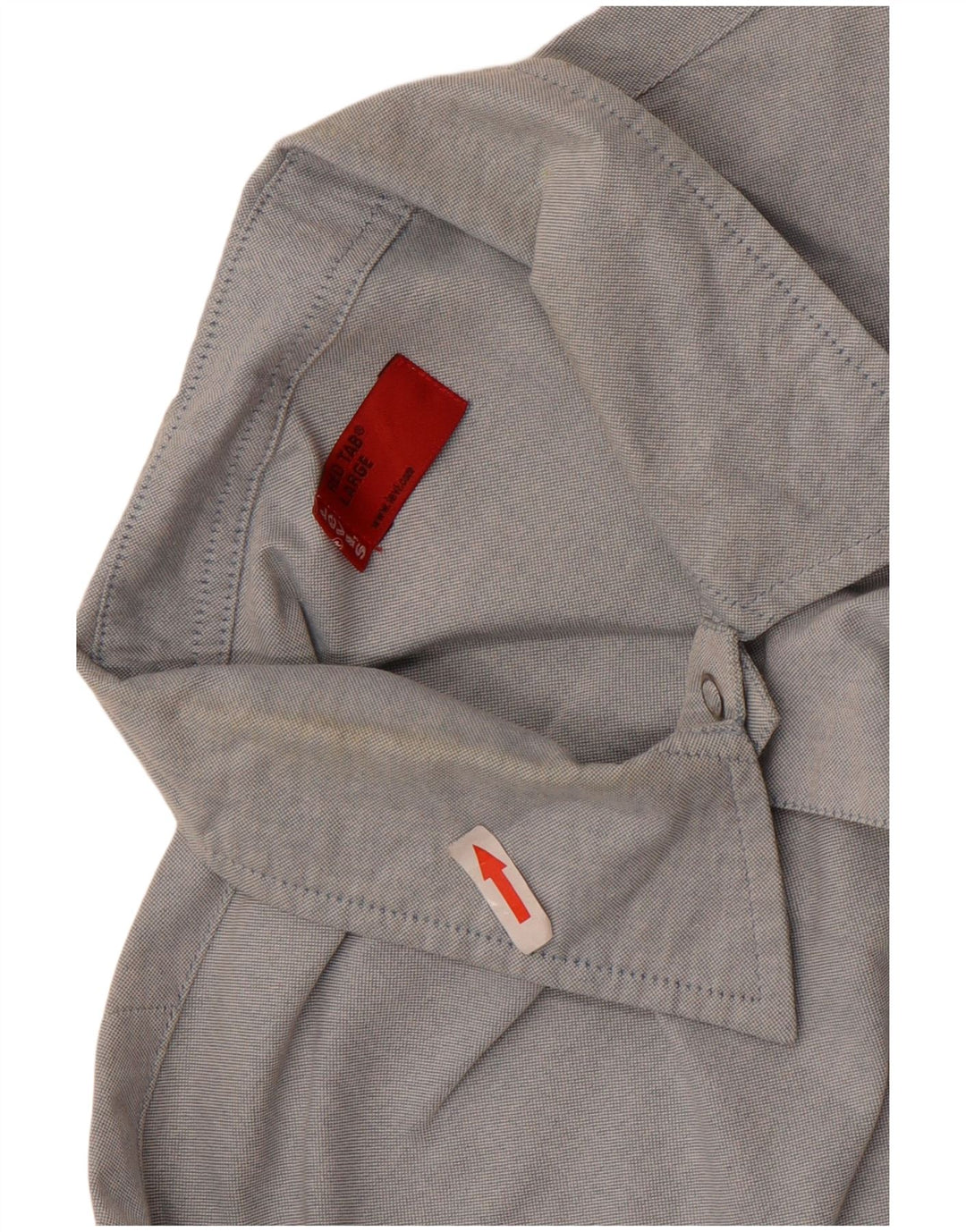 Levi's Herren-Kurzarmhemd, groß, aus blauer Baumwolle