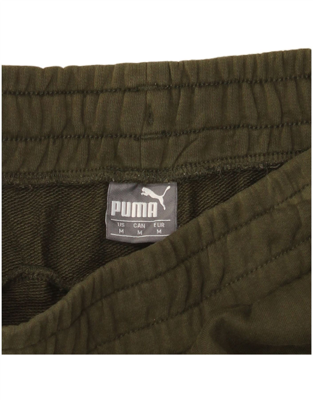 Puma Mens Graphic Tracksuit Trousers Joggers Medium Khaki Sports