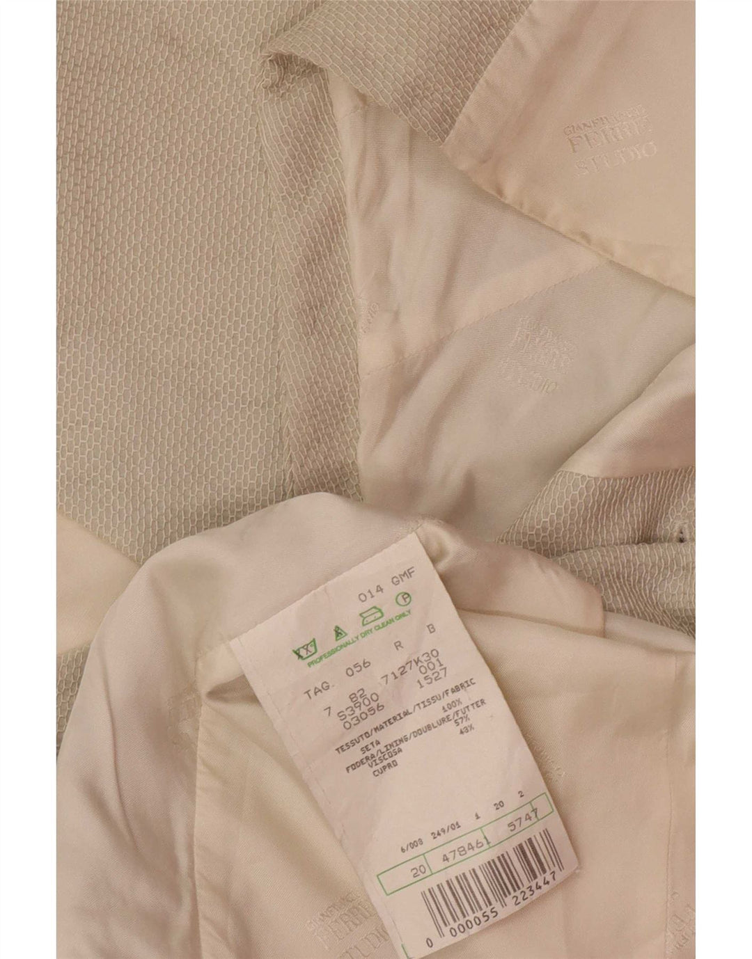 Vintage Herren Weste IT 56 2XL Graue Seide