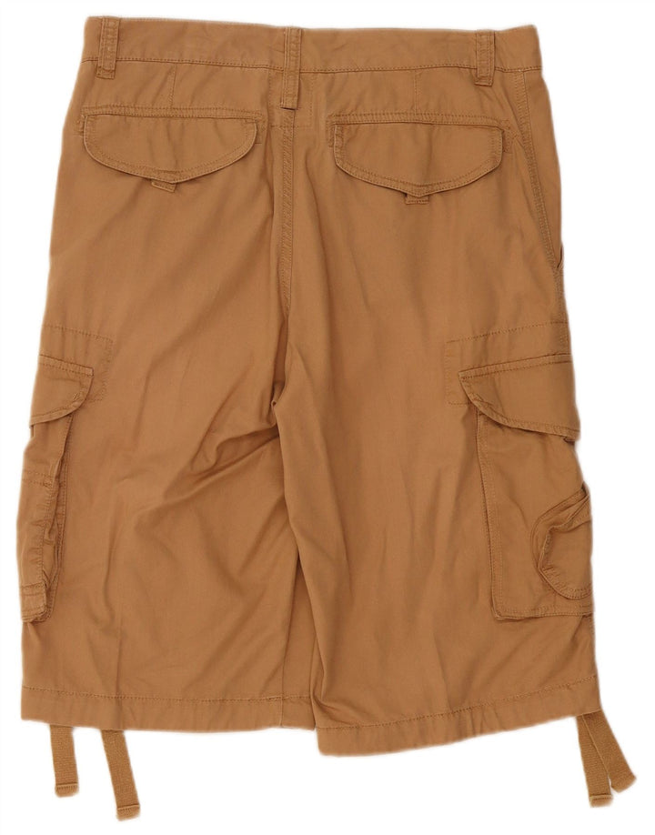 BLUE SIDE Mens Cargo Shorts IT 48 Medium W32  Beige Cotton
