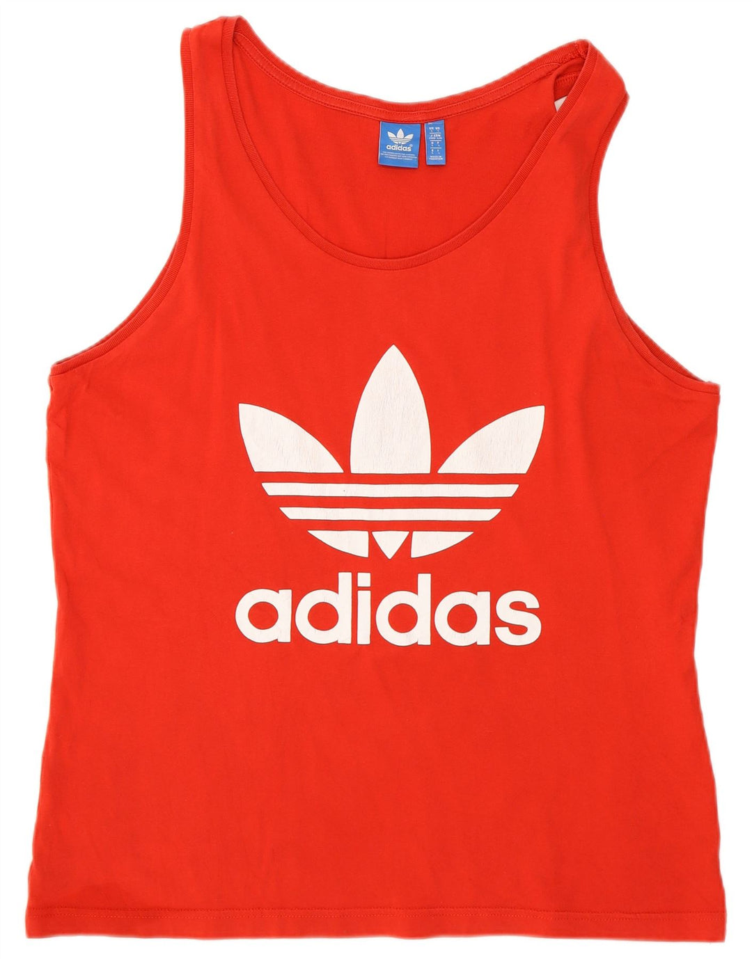 Adidas Herren Graphic Vest Top Große rote Baumwolle