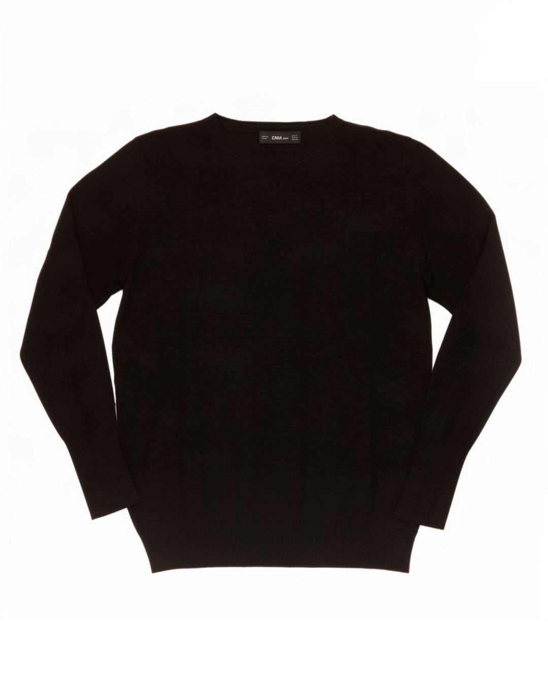 Zara Damen-Pullover mit Rundhalsausschnitt, Gr. 12, mittelschwarz
