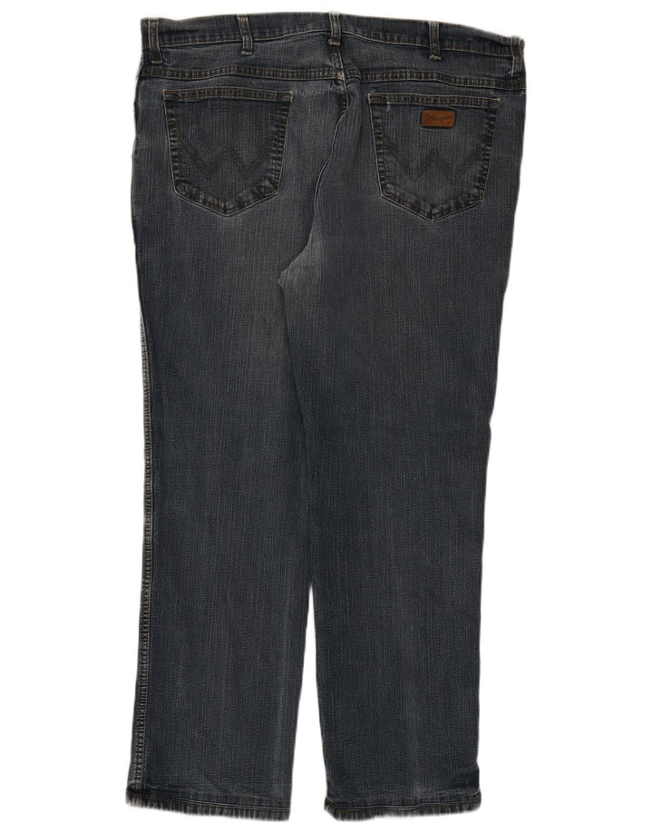 Wrangler Herren Texas Stretch Straight Jeans W42 L29 Blaue Baumwolle