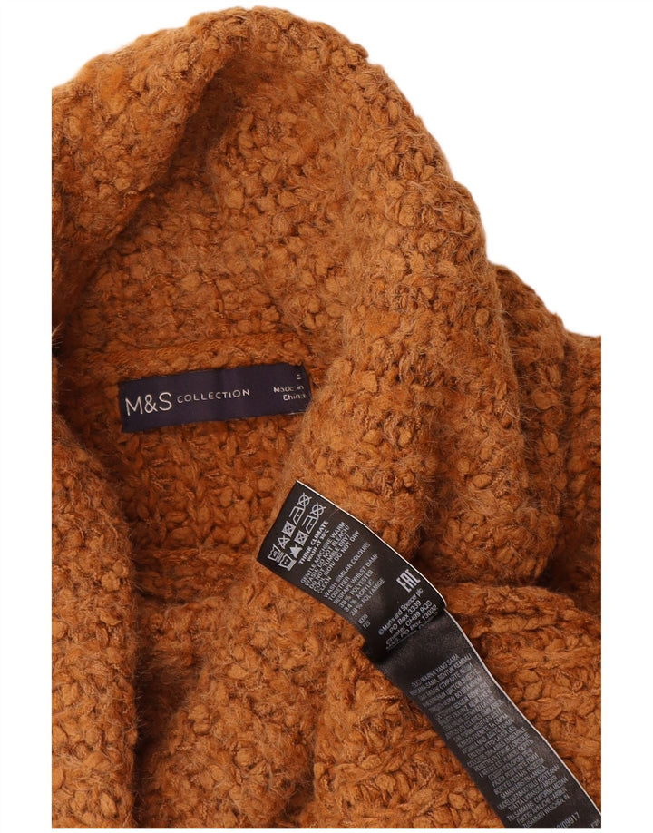 Marks & Spencer Damen-Pullover, übergroß, Rollkragenpullover, Gr. 10, Größe S, Braun