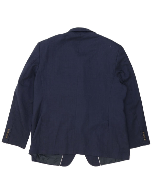 Marks & Spencer Herren-Blazer mit 2 Knöpfen, UK 46, XL, Marineblau, Polyester