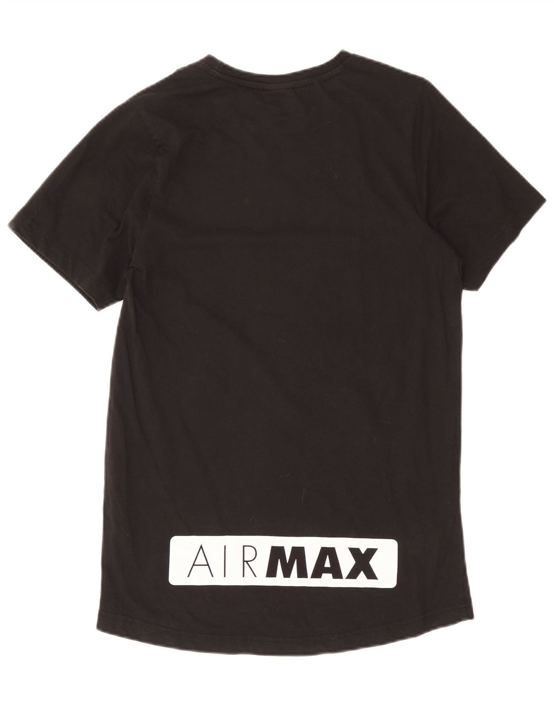 Nike Herren Air Max Graphic T-Shirt Top aus mittelschwarzer Baumwolle