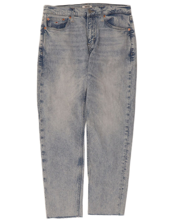 TOMMY HILFIGER Damen Straight Jeans W28 L26 Blaue Baumwolle