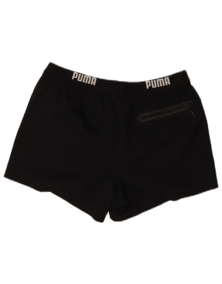 Puma Damen Graphic Sport Shorts UK 14 Medium Schwarz Polyester