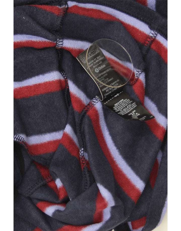 Marks & Spencer Damen Fleecejacke UK 16 Large Marineblau gestreift