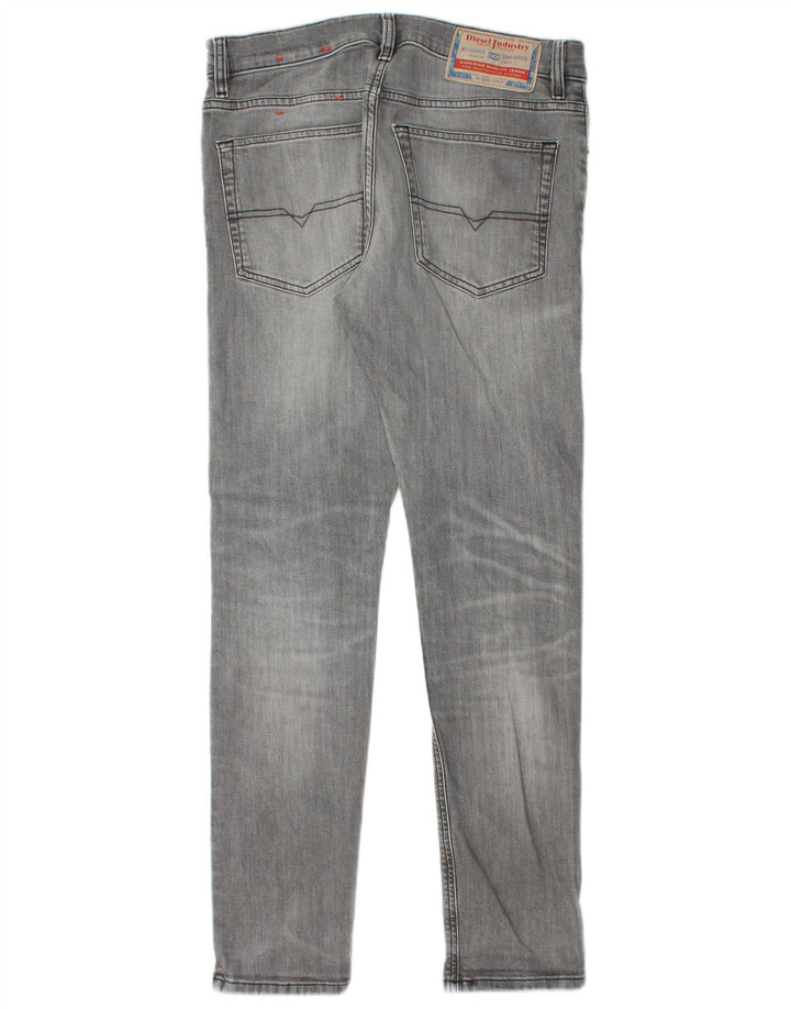 Diesel Herren Slim Jeans W30 L30 Graue Baumwolle