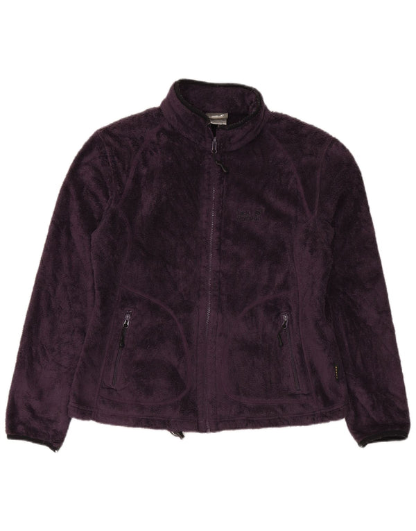 Jack Wolfskin Damen Fleecejacke UK 16 Large Lila Polyester
